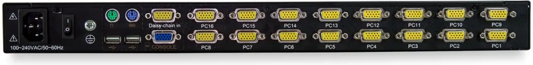 Startech RKCONS1716K KVM Console 17 inch - 16 Poorten - Zwart