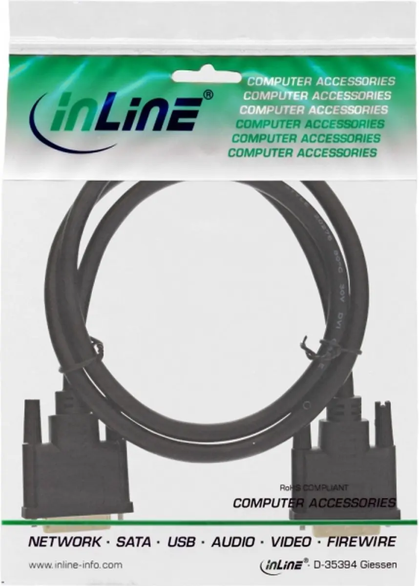InLine DVI-D Premium Kabel 1m - 24+1 Male
