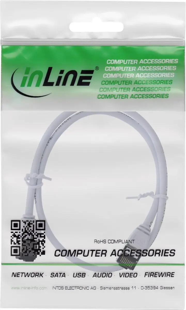 InLine Patchkabel U/FTP Cat.8.1 0,5m - Wit