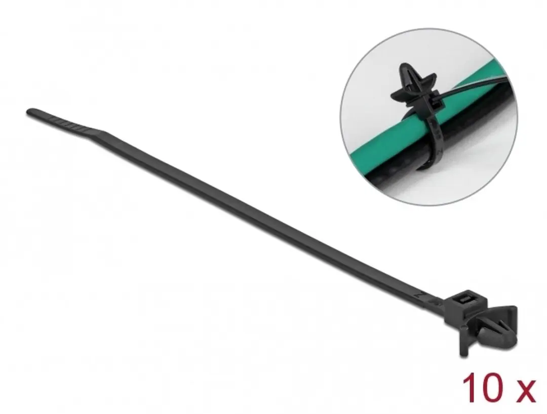 Delock Kabelbinders met Expansieplug 140x4mm