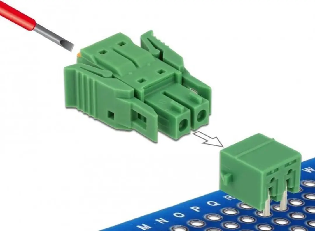 Delock Terminalblokset 2-polig 3.81mm Groen