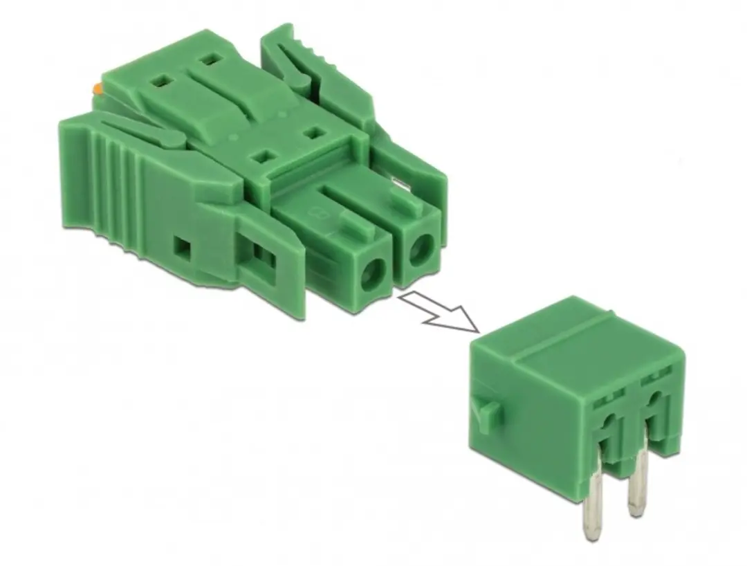 Delock Terminalblokset 2-polig 3.81mm Groen