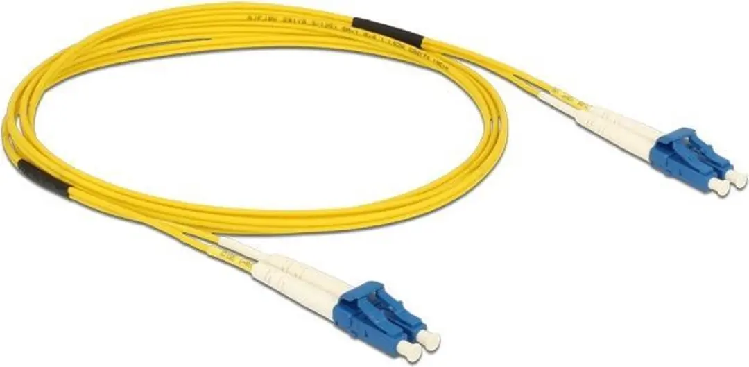 Delock LC-LC Singlemode OS2 Kabel 2m - Geel