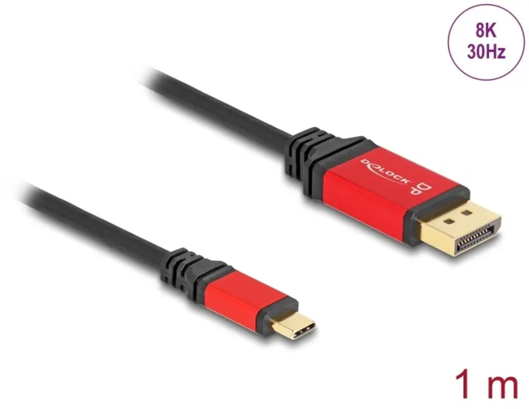 Delock USB-C naar DisplayPort Kabel 8K 30Hz