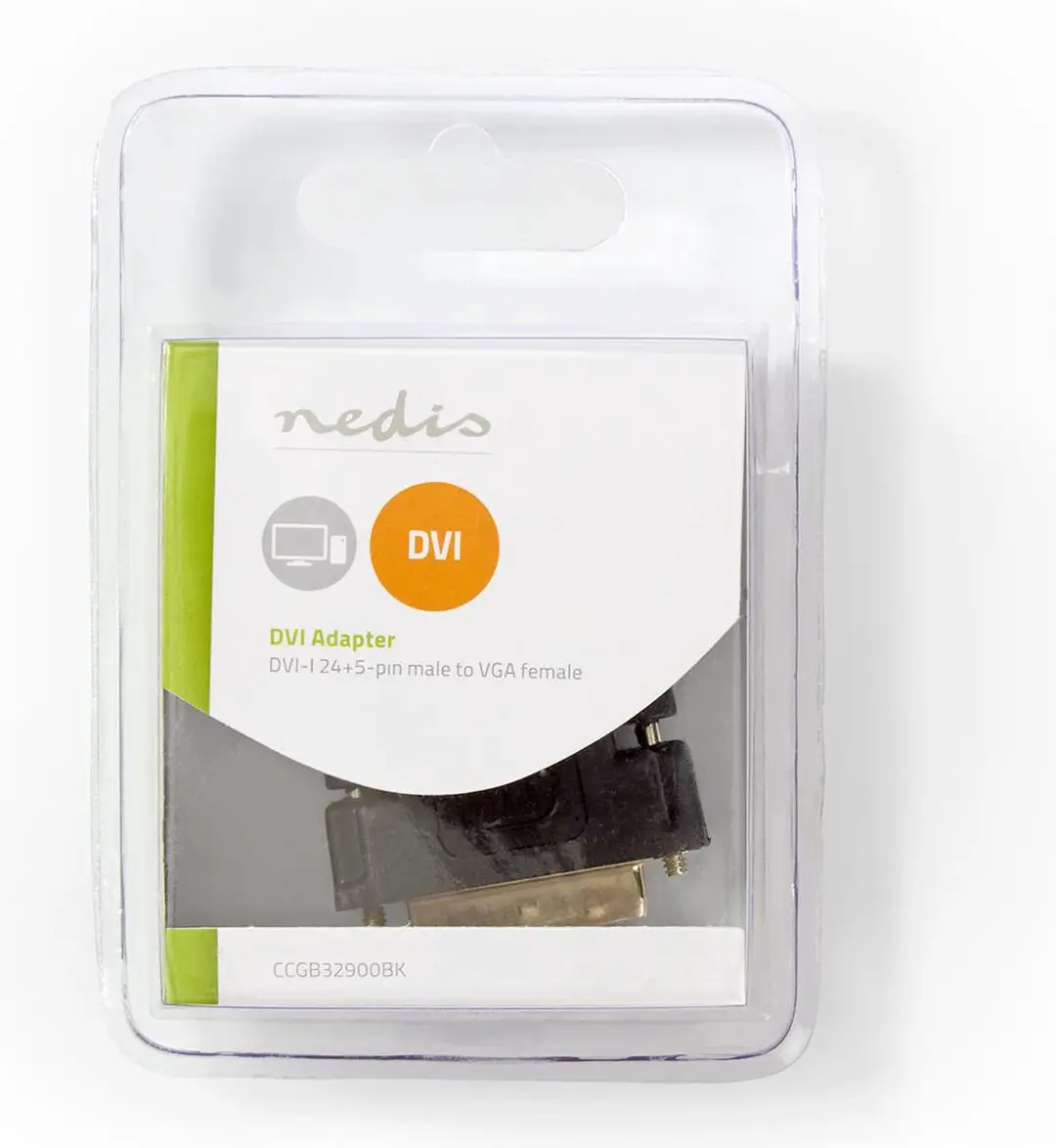 Nedis DVI-I naar VGA Adapter CCGB32900BK - Zwart - afbeelding 6 van 6