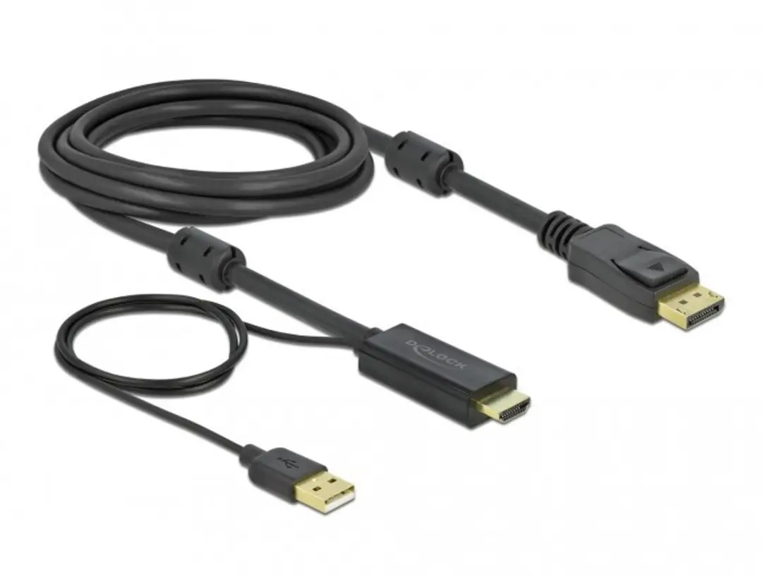Delock HDMI naar DisplayPort Kabel 85965 - 3m - 4K 30Hz
