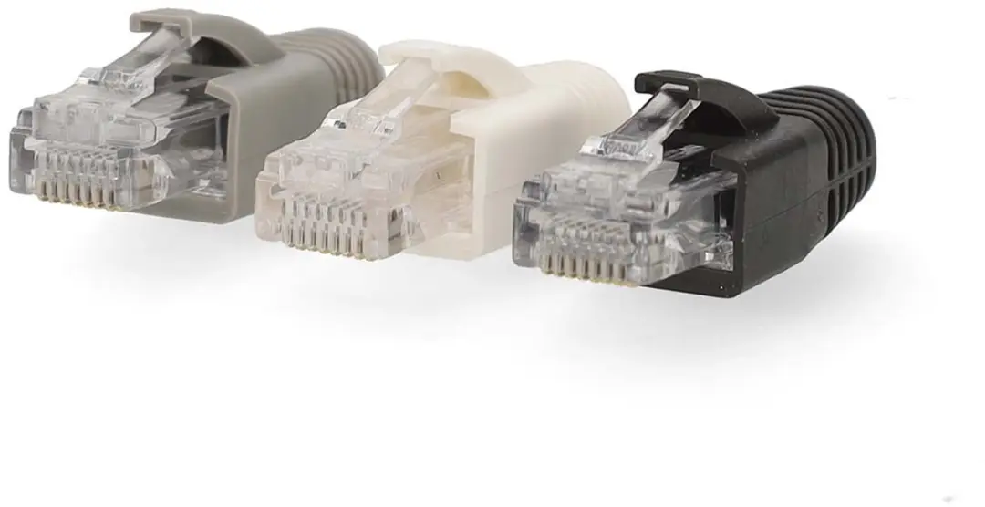 Nedis RJ45 Pass Through Connector CAT6 - 10 Stuks - Verguld - Grijs