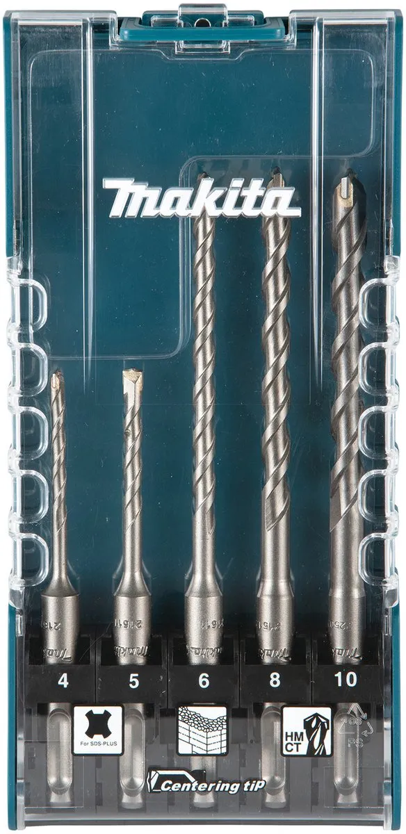 Makita SDS-Plus Betonboren Set 5-delig Ø4-10mm