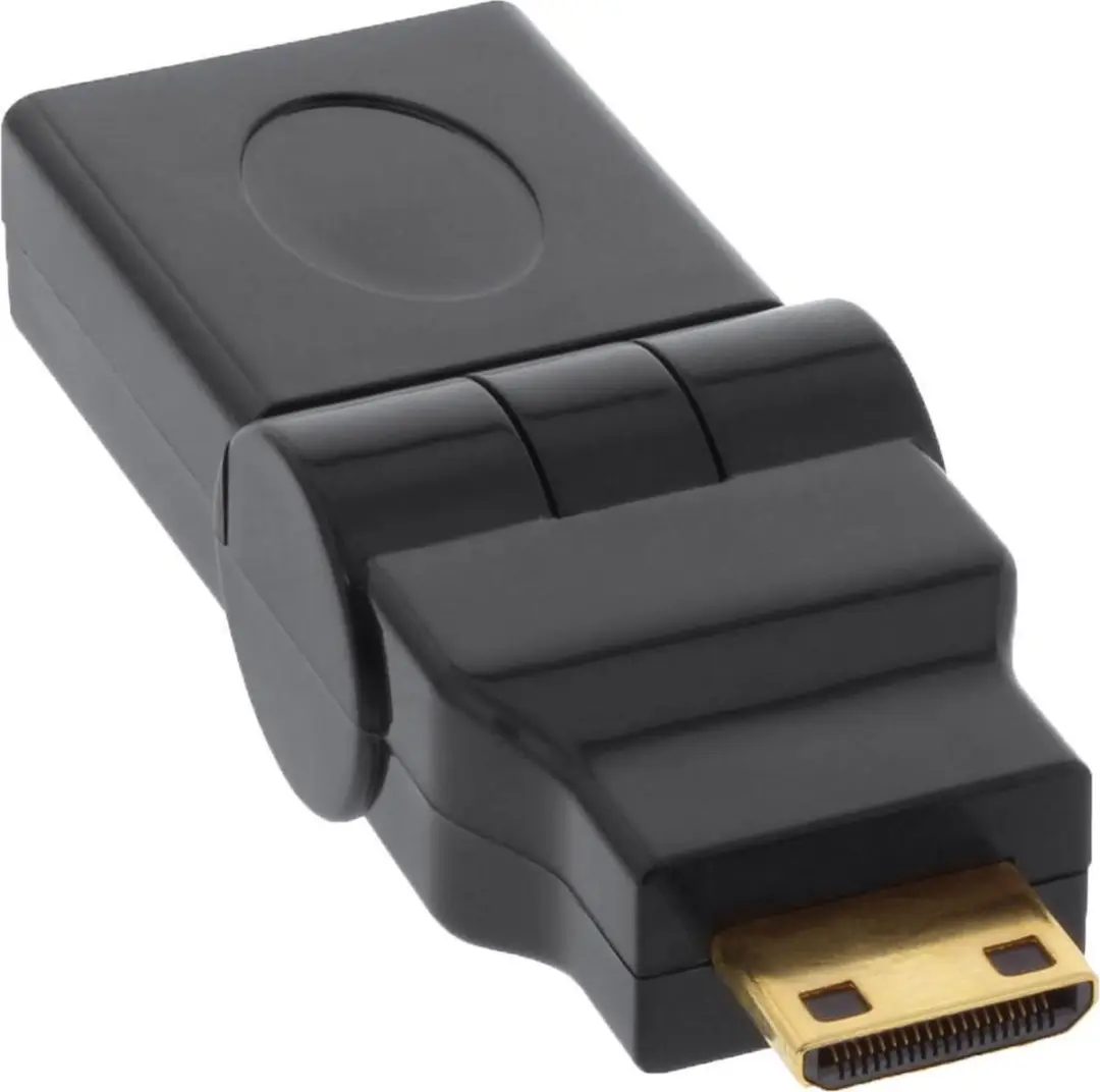 InLine Mini HDMI naar HDMI Adapter 1.4 180° Draaibaar