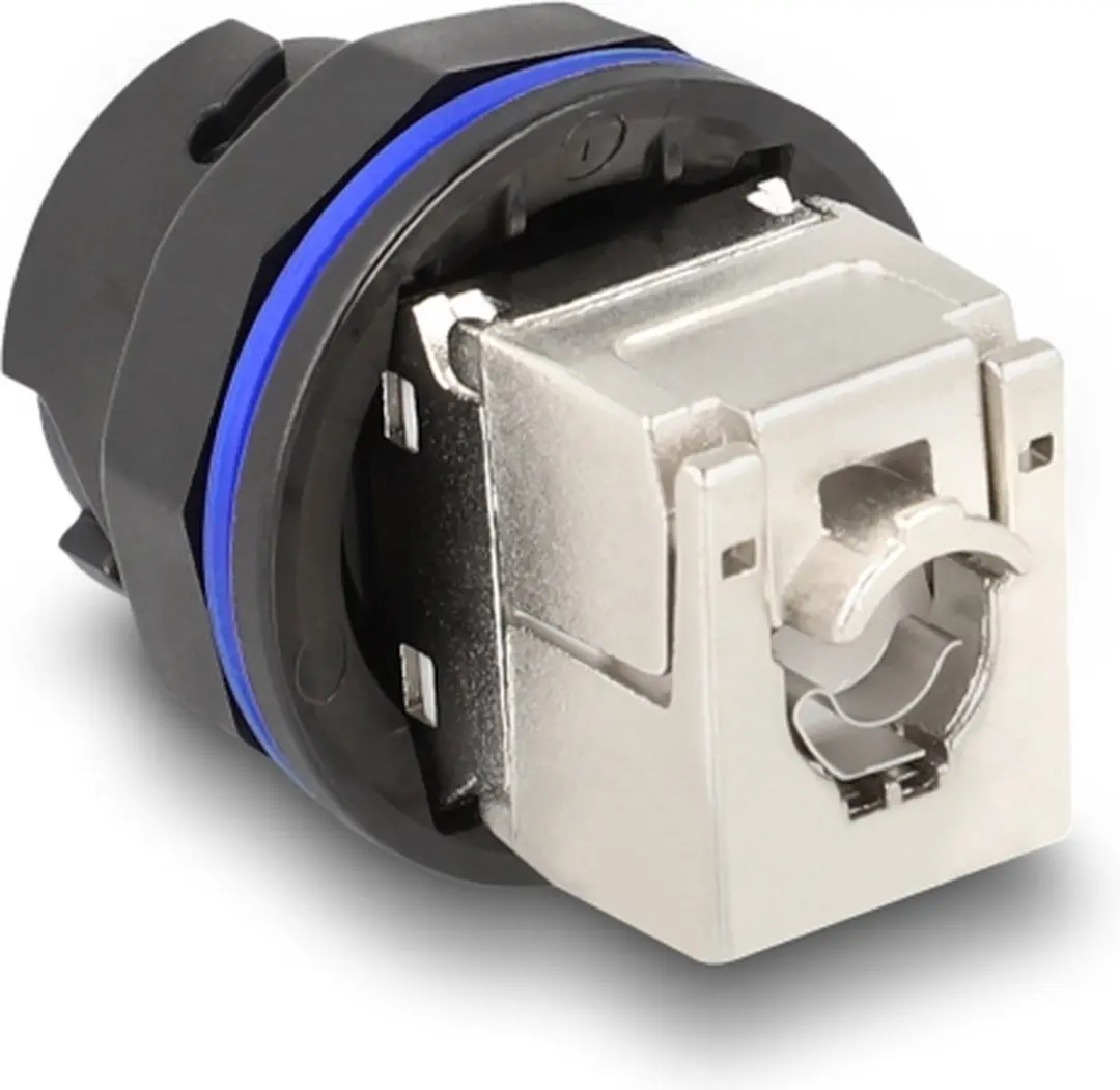 Delock RJ45 Cat.6A LSA-connector - Zwart