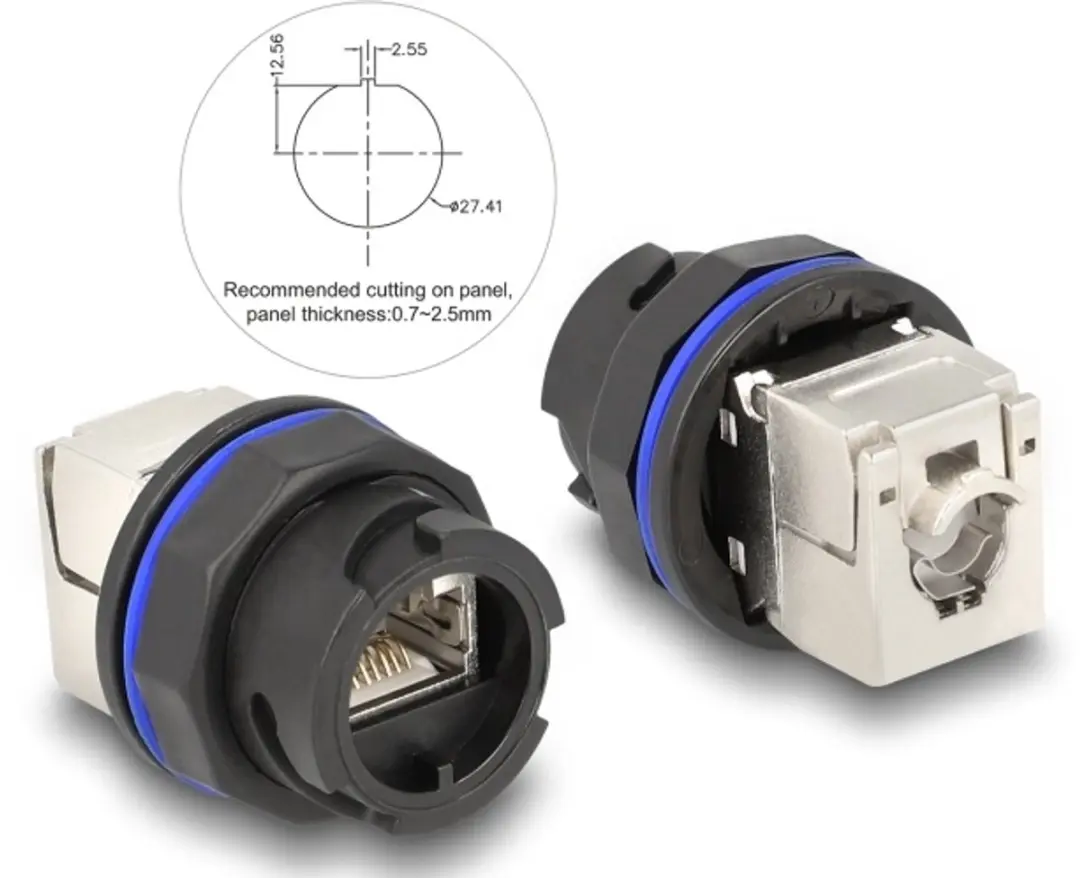 Delock RJ45 Cat.6A LSA-connector