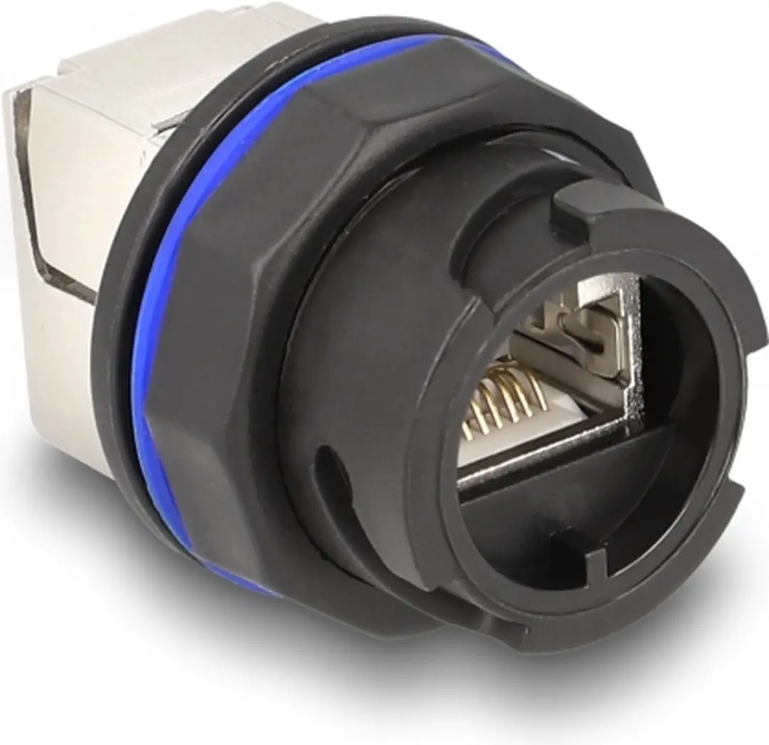 Delock RJ45 Cat.6A LSA-connector - Zwart