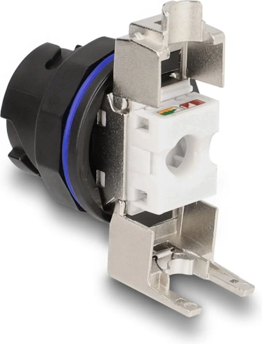 Delock RJ45 Cat.6A LSA-connector - Zwart