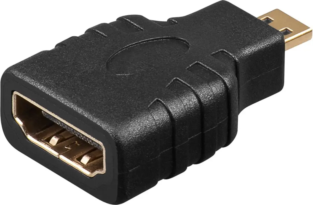 Goobay HDMI naar Micro HDMI Adapter - Verguld - Zwart