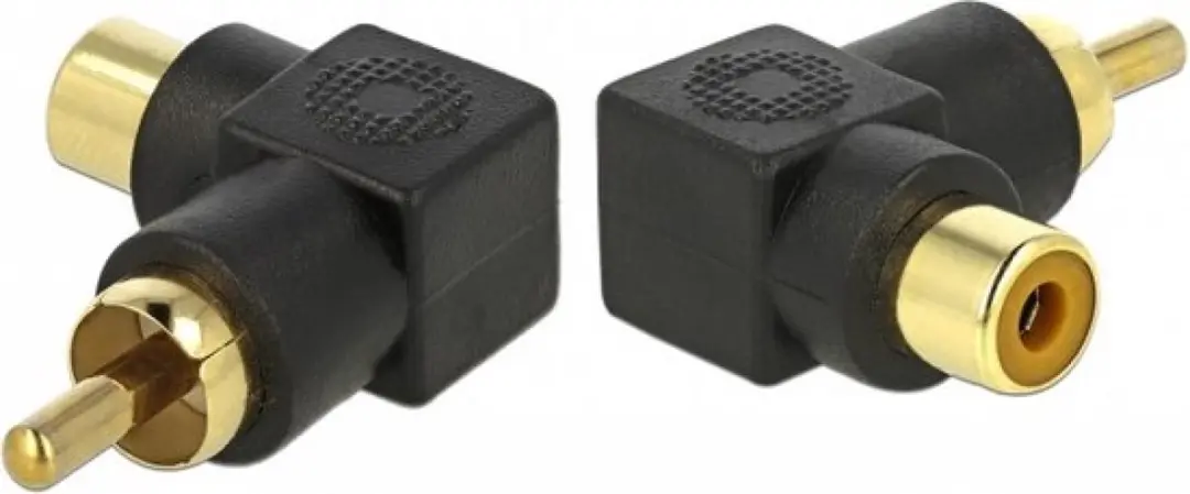 Delock RCA Adapter Mannelijk naar Vrouwelijk - Zwart