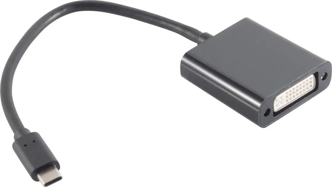 Nedis CCGP64552BK02 USB-C naar DVI Adapter 1080p - 20cm - Zwart
