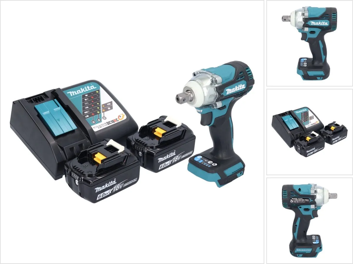 Makita DTW 301 RG Slagmoersleutel 18V 330Nm