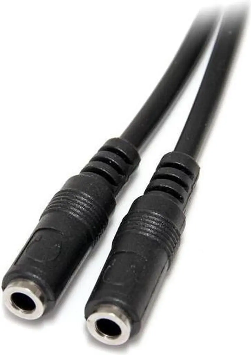 Startech MUY1MFFS Stereo Splitterkabel 3,5mm M-M naar 2x V-V - Zwart