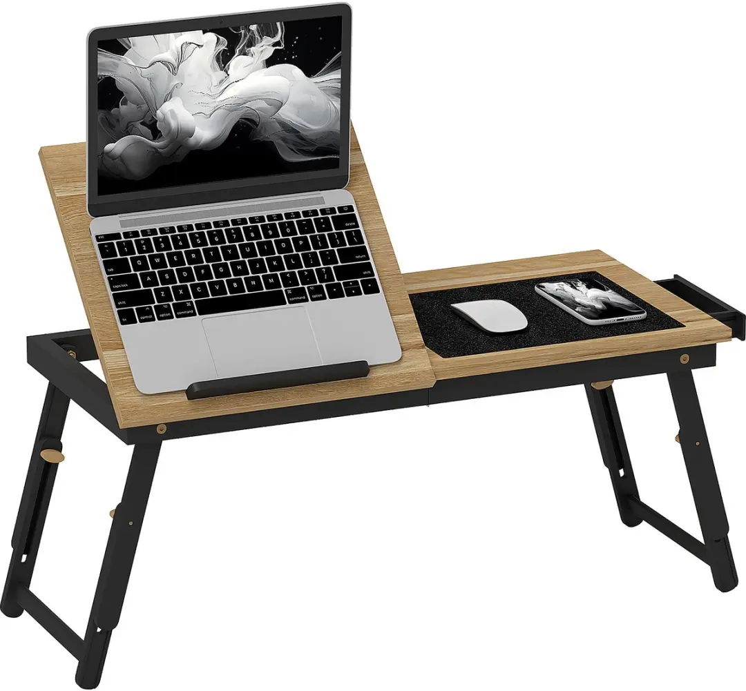 Homcom Laptoptafel T0002-01-19430 Bed-/Laptoptafel - In hoogte verstelbaar - Zwart