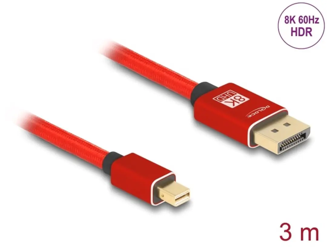 Delock Mini DisplayPort naar DisplayPort Kabel 8K 60Hz