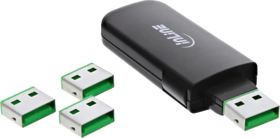InLine USB Poortslot Sleutel