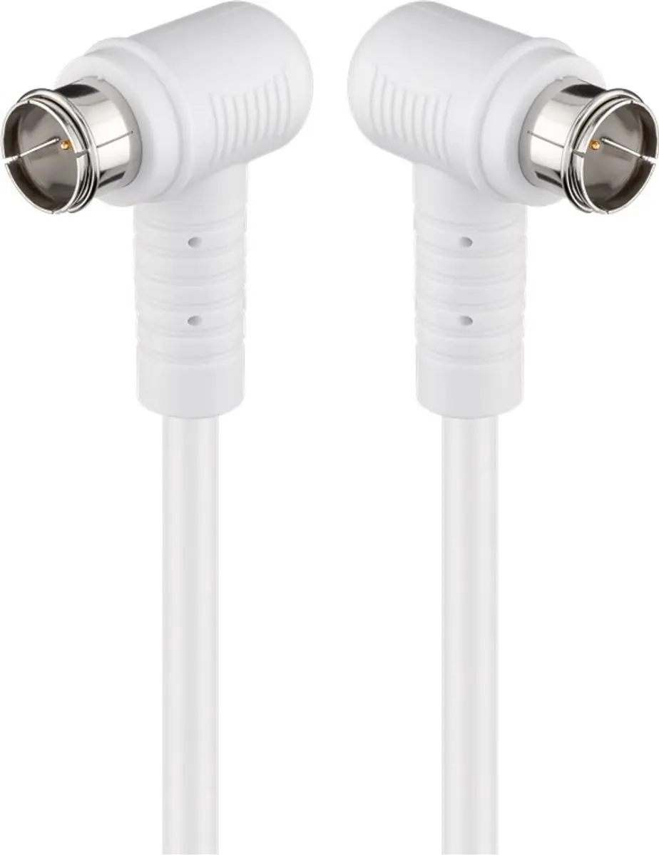 Goobay Angled SAT Antennekabel 80dB - 3,5m - 10 Stuks