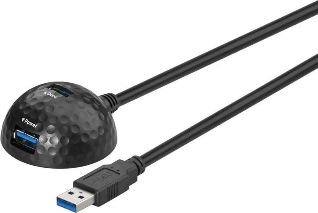 Goobay USB-A Verlengkabel 3.0 5Gbps 1,5m - 7,5W - Zwart