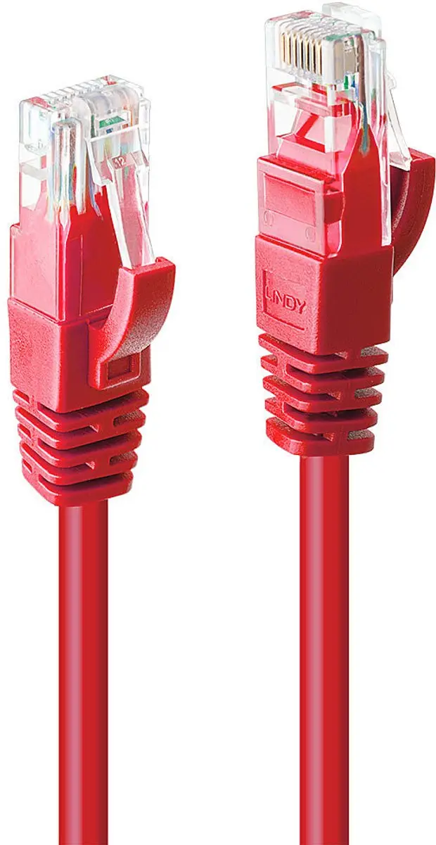 Lindy CAT 6 Patchkabel 30cm Rood - Snagless