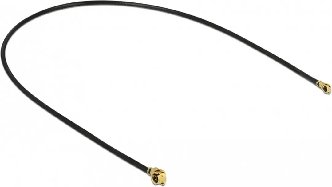 Delock MHF I (v) - MHF 4L (v) Kabel Micro Coax 50 Ohm - 0,20m - Zwart