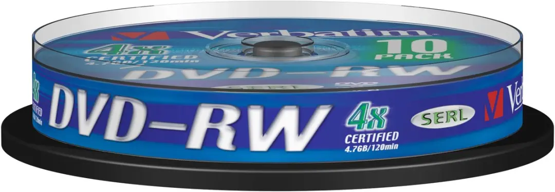 Verbatim 43552 DVD-RW 4.7GB - 10 Stuks