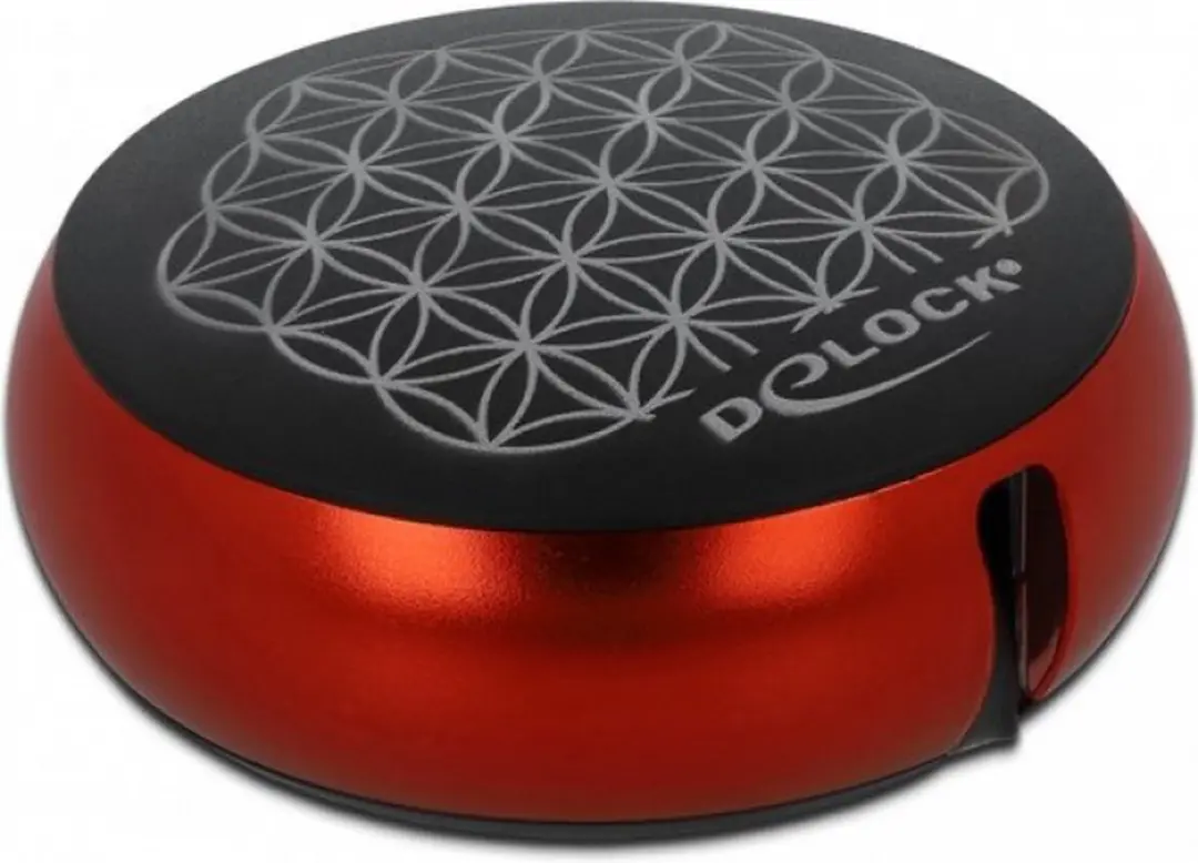 Delock USB Retractable Kabel Type-A naar USB-C - Zwart/Rood