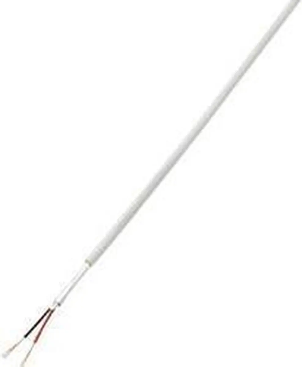Tru Components Alarmkabel LiYY 1567173 - 2x0.14mm² Wit - 50m