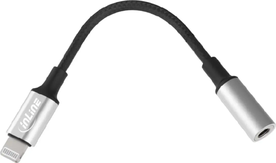 InLine Lightning Audio-adapter 31440 - Zwart