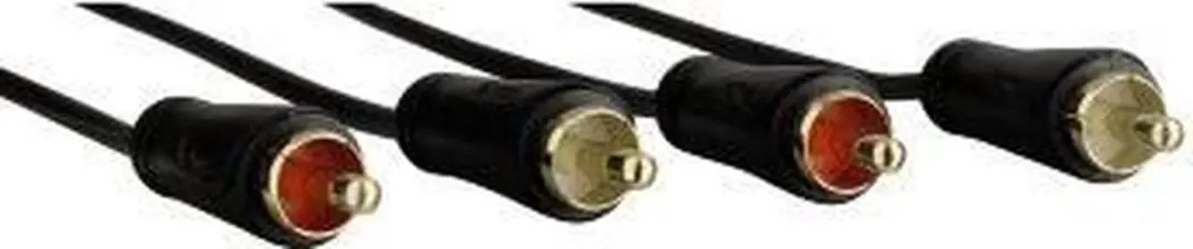 Hama Audiokabel 2x2 RCA 1,5m - Zwart