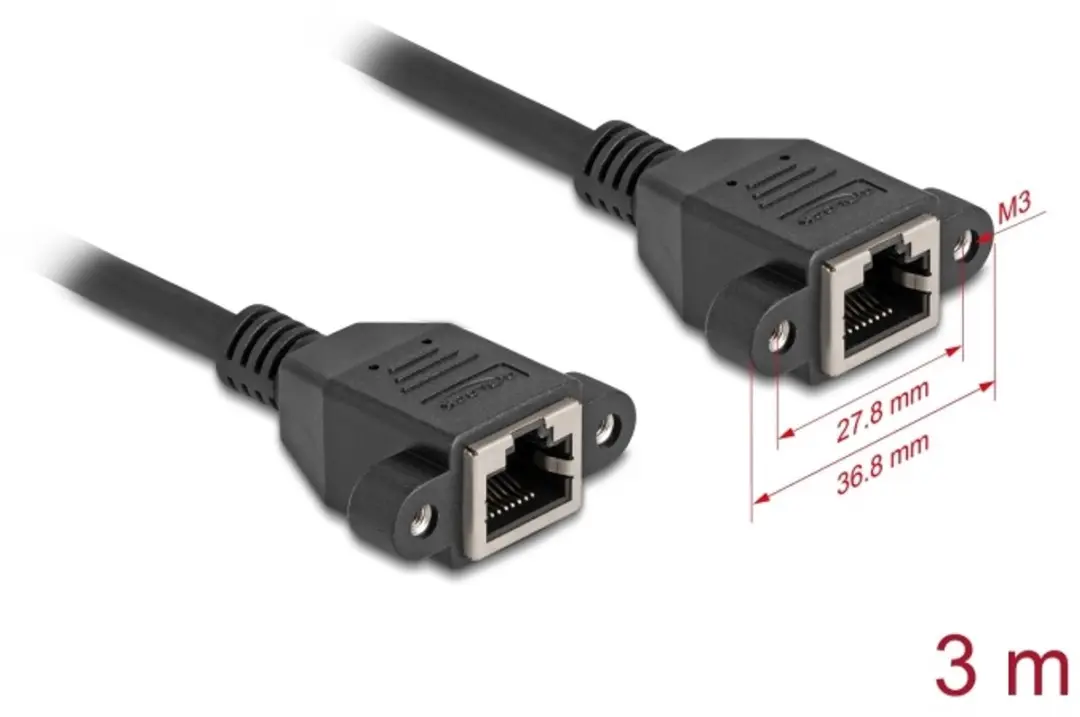 Delock Cat.6A S/FTP RJ45 Kabel 3m