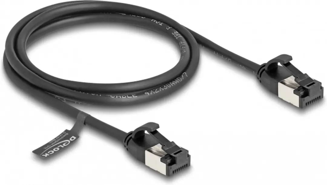 Delock RJ45 Kabel Cat.8.1 1m - Zwart