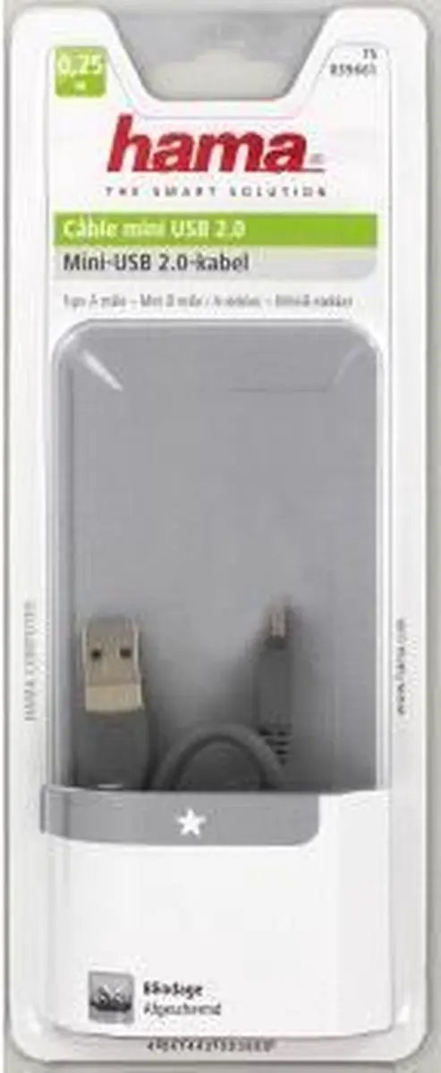 Hama Con.Usb Type A-Mini B0.25