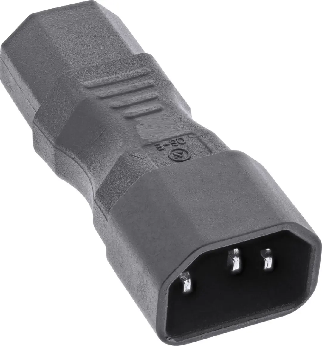 InLine C13-C14 Stroomadapter - Zwart