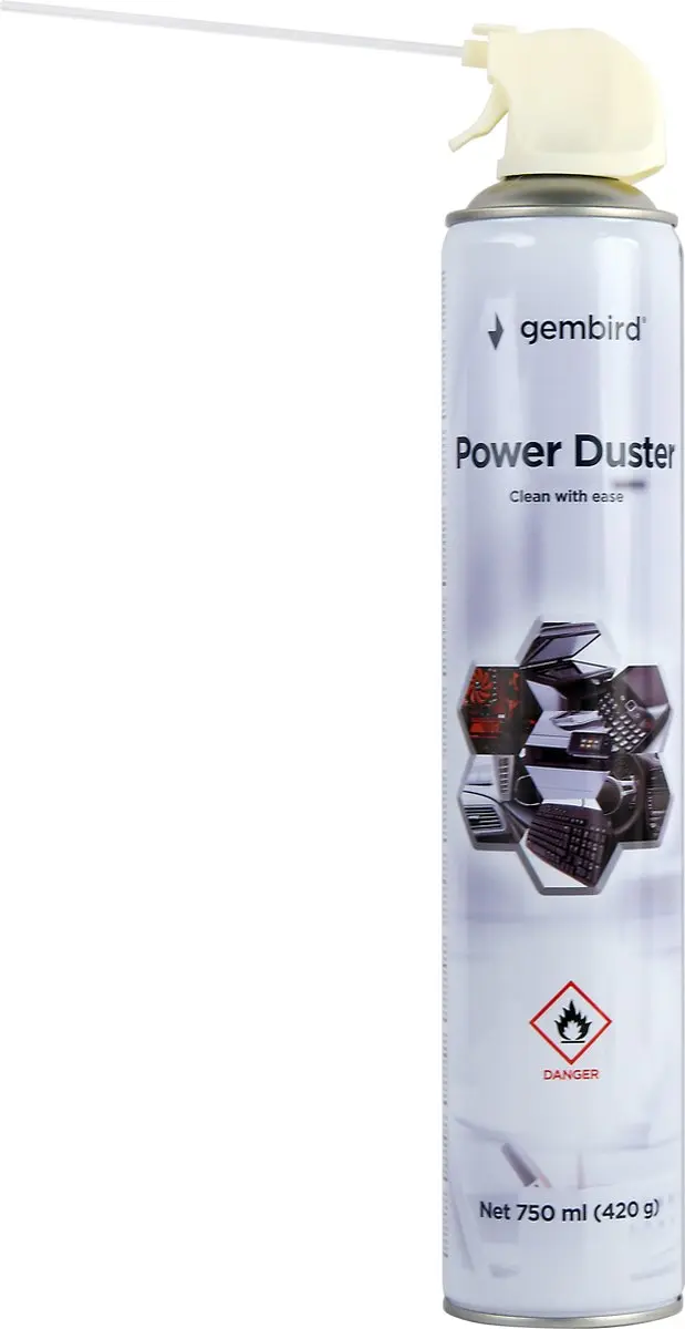 Gembird Airduster Spuitbus 750ml - 3 Stuks - afbeelding 3 van 4