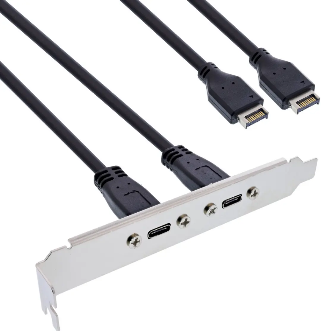 InLine Slot Bracket USB-C naar USB 3.2