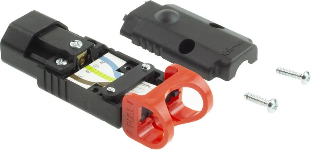 ACT IEC Lock C13 Stroomstekker - Zwart