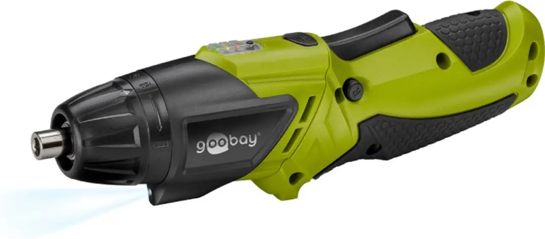 Goobay 71880 Elektrische Schroevendraaierset 7-delig - Zwart-Groen