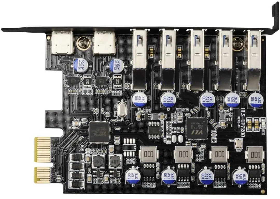 Renkforce RF-6613198 USB 3.0 Controllerkaart - 5x USB-A + 2x USB-C