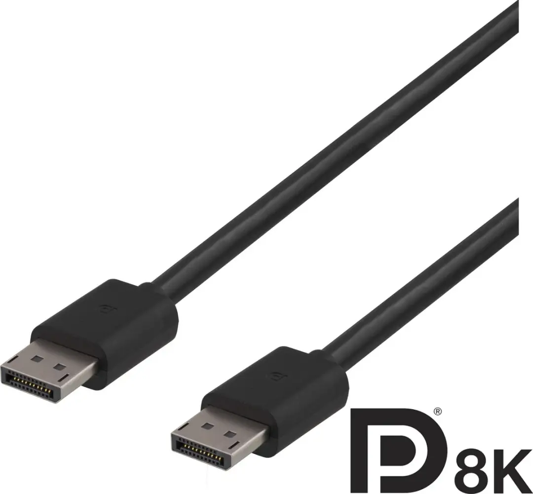Deltaco DP8K-1020 DisplayPort Kabel 8K - 2m - Zwart