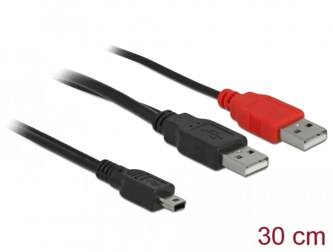 Delock USB 2.0 Kabel 2x A Stekker