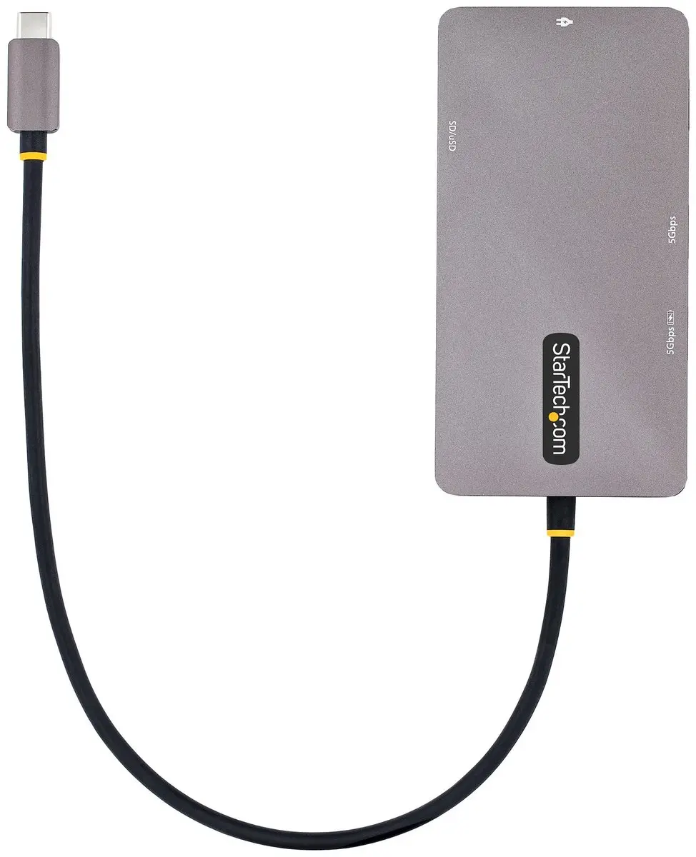 Startech 120B-USBC-MULTIPORT USB-C Multiport Adapter - Dual HDMI 4K - 2x USB - Zwart-Grijs