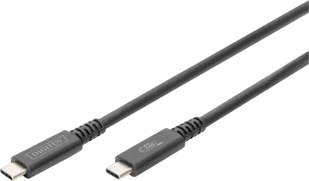 Digitus AK-300343-008-S USB-C Kabel 3.2 Gen2 0.8m - Zwart - afbeelding 6 van 6