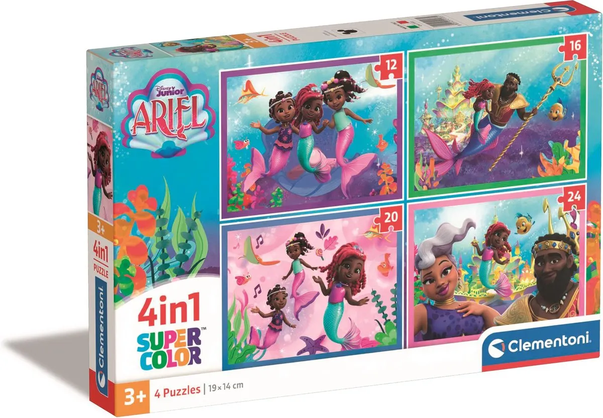 Clementoni Disney Ariel Kinderpuzzel 4-in-1