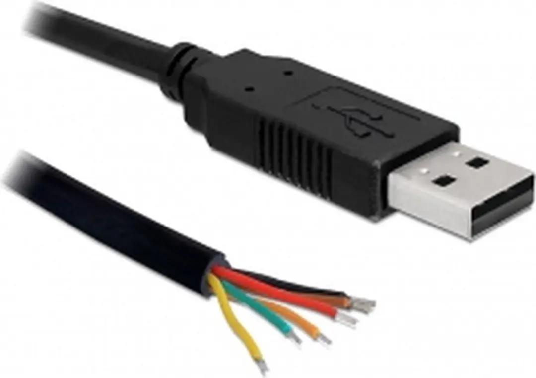 Delock USB 2.0 naar Seriell-TTL Converter - Zwart