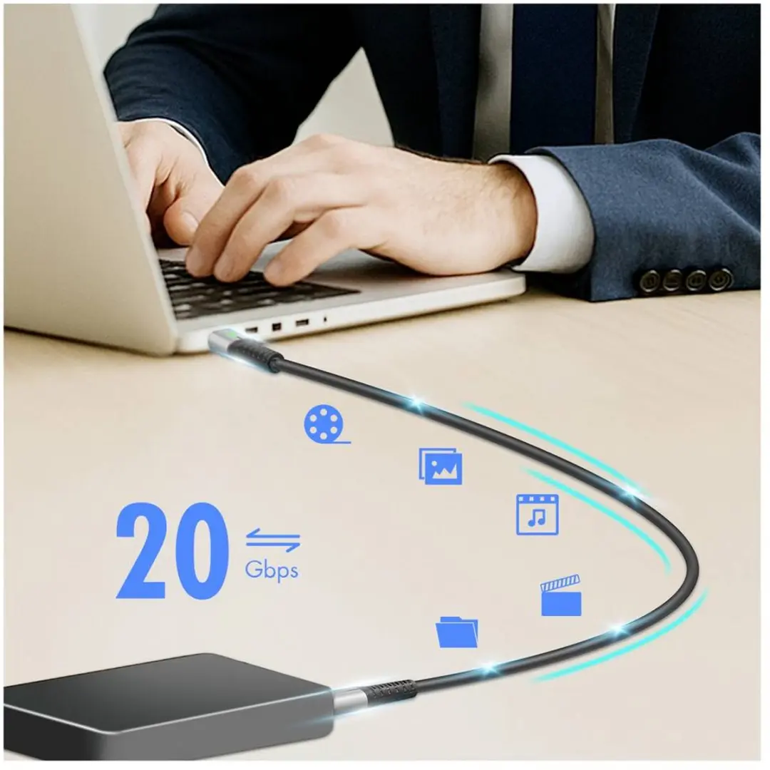 Logilink CU0441 USB-C Kabel 3.2 Gen2x2 0.5m - Zwart
